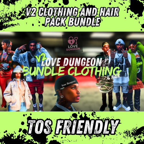 V2 Bundle Male & Female | Clothing & Hair | TOS Friendly