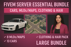 FiveM Server Essential Bundle | Cars, MLOs/Maps, Clothing & Hair | Large TOS Friendly Bundle