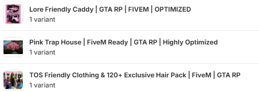 FiveM Baddie Bundle | TOS-Friendly & Unbranded Car, MLO, Clothing & Hair Pack